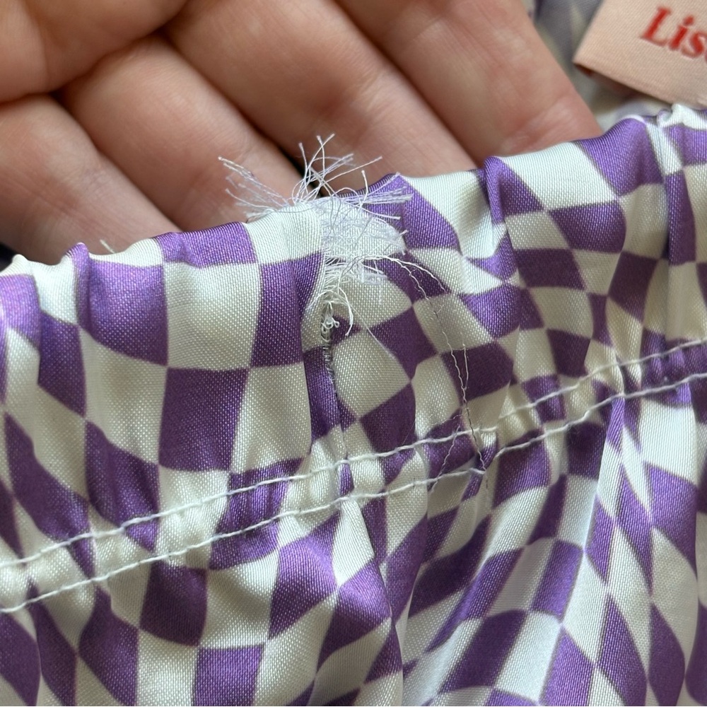 Lisa Says Gah x KJP Purple Warp Checker Bailey Set PJs - Picture 9 of 9
